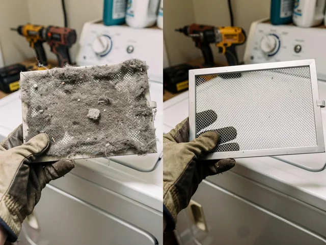 Professional lint trap cleaning by West Hollywood Dryer Vent Cleaning in West Hollywood