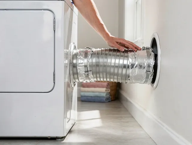 Professional dryer vent hose installation by West Hollywood Dryer Vent Cleaning in West Hollywood